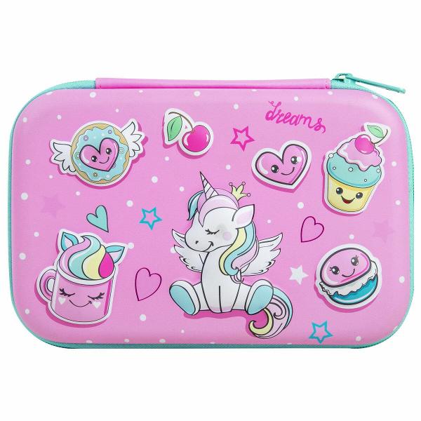 Пенал детский Brauberg 271557 22х15х4 см розовый