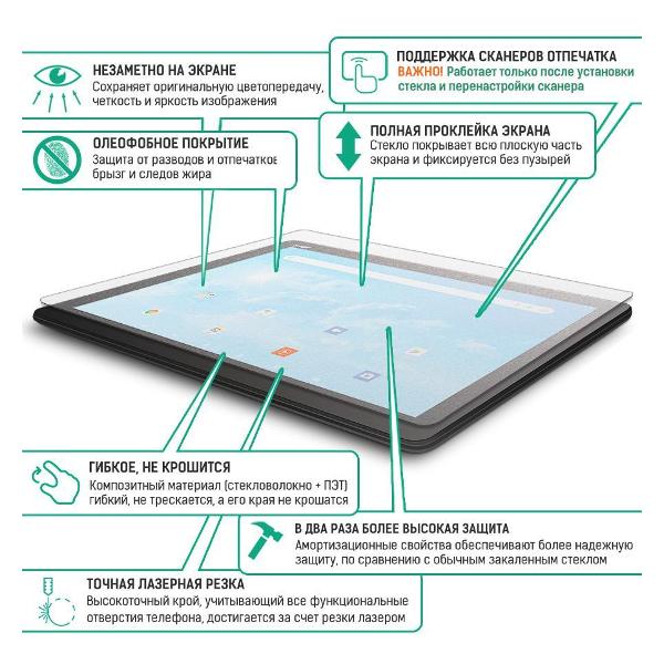 Защитное стекло Krutoff TCL NXTPAPER 12 PRO 12.2"