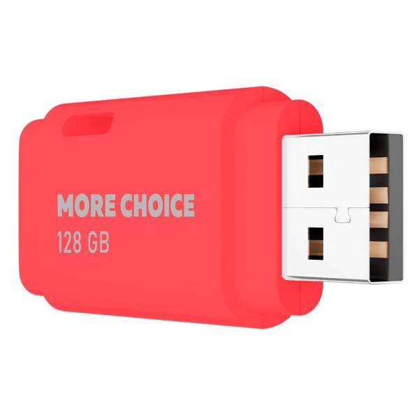 Флэш диск USB More Choice 128GB MF128 красный