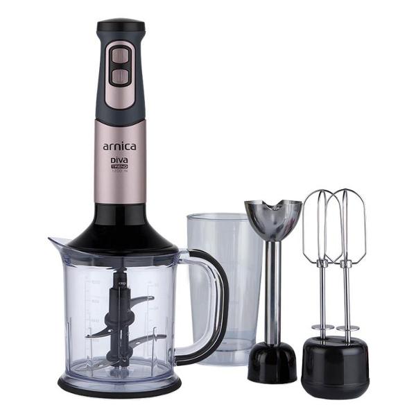 Погружной блендер Arnica Diva Trend GH21593 розовый/ черный