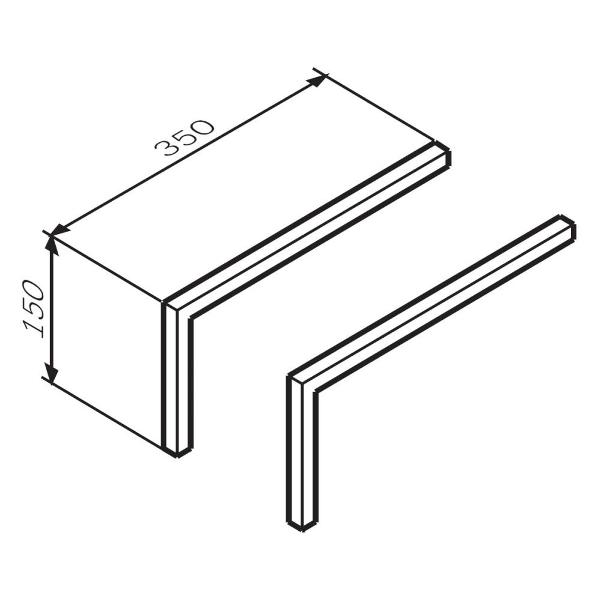 Ножки для шкафа Am.Pm Func M8FLEGS-C015GM графитовый