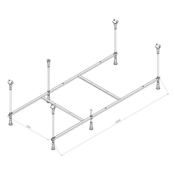 Каркас Am.Pm W84A-170-075W-R