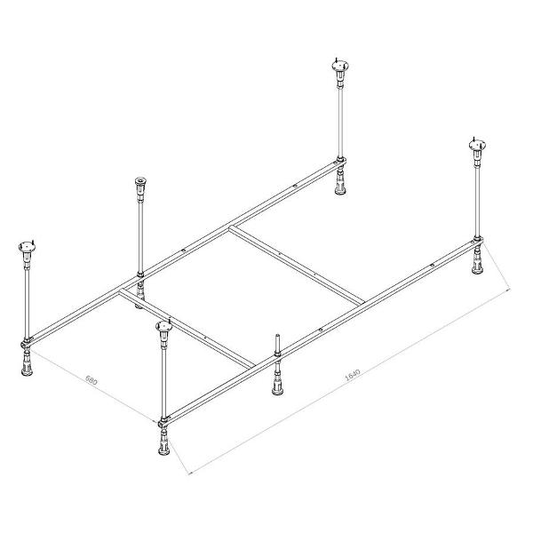 Каркас Am.Pm W84A-170-080W-R