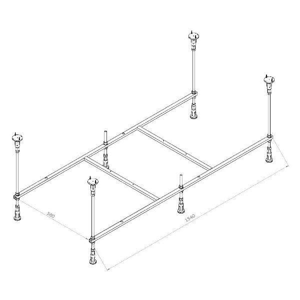 Каркас Am.Pm W94A-160-070W-R