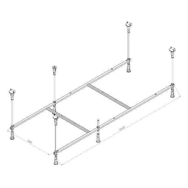 Каркас Am.Pm W84A-170-070W-R