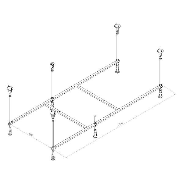 Каркас Am.Pm W84A-160-070W-R