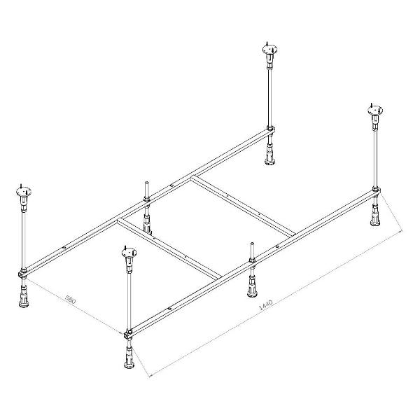 Каркас Am.Pm W94A-150-070W-R