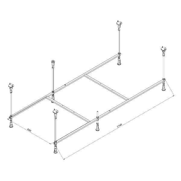 Каркас Am.Pm W84A-180-080W-R