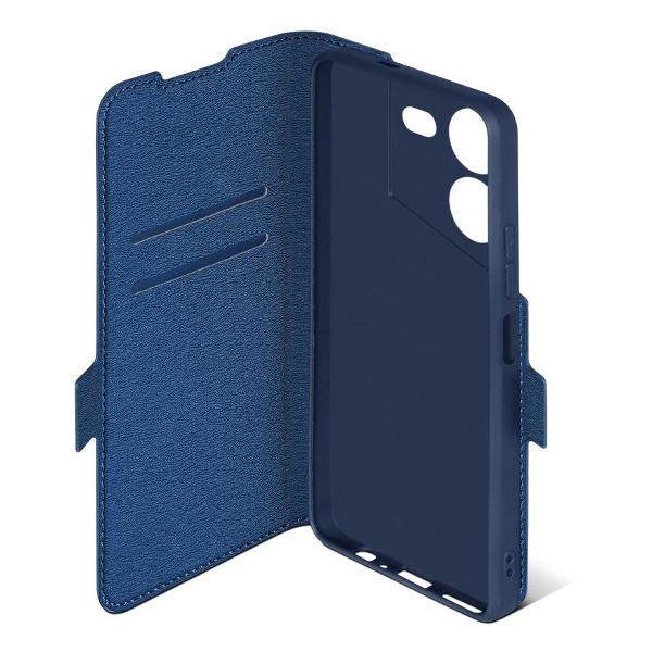 Чехол DF для Tecno POVA 5 (4G) DF tFlip-30 (blue)