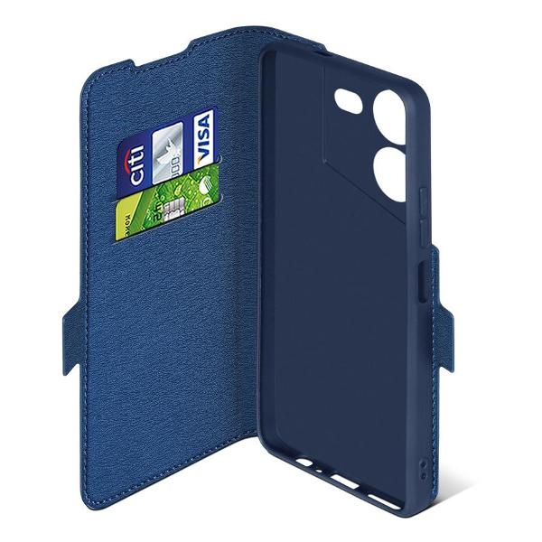 Чехол DF для Tecno POVA 5 (4G) DF tFlip-30 (blue)