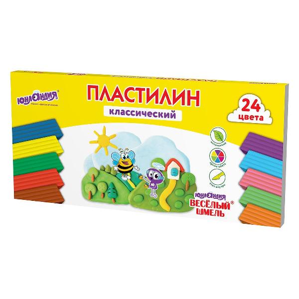 Пластилин Юнландия 106433 24 цвета