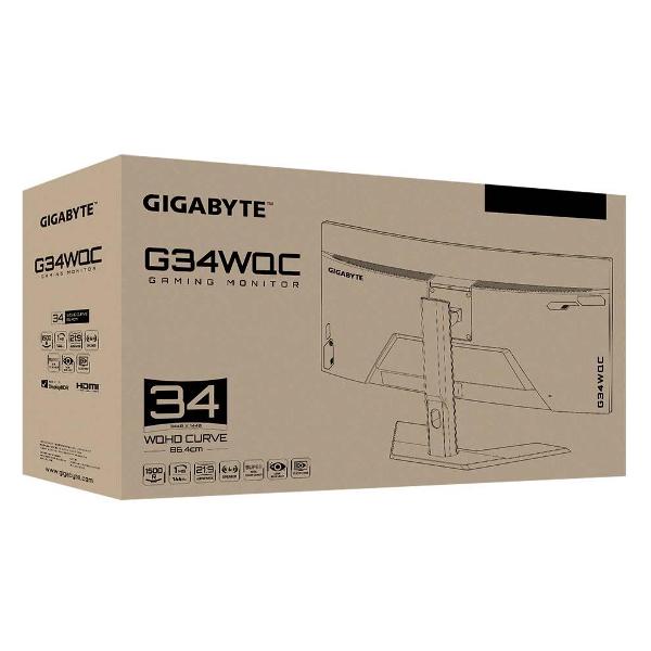 Монитор GIGABYTE 34"/VA/3440x1440/144Гц/черный (G34WQC A-EK)
