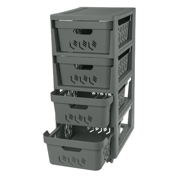 Комод Econova Deluxa 32467 серый