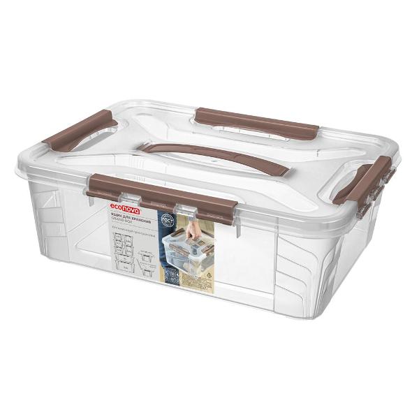 Ящик для белья Econova 32003-01 коричневый