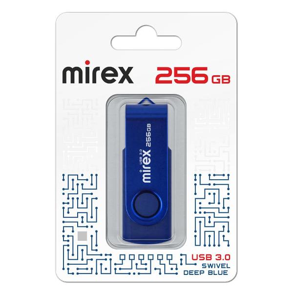 Флеш-диск Mirex Swivel 256GB USB3.0 Deep синий