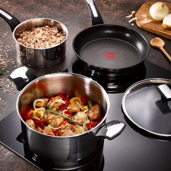 Кастрюля Tefal Emotion 6.1л с крышкой (E3016104)