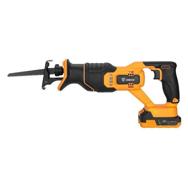 Пила сабельная аккумуляторная DEKO DKRS20 2*2.0Ач