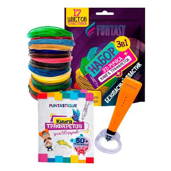 3D-ручка Funtasy 4 в 1 Piccolo оранжевая