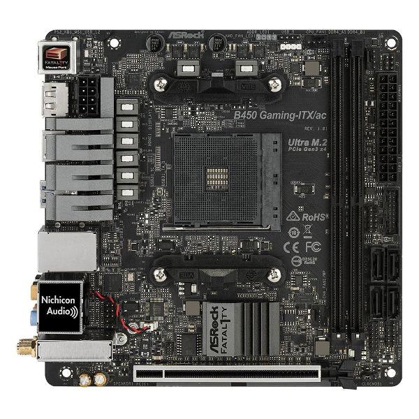 Материнская плата ASRock B450 GAMING-ITX/AC фото