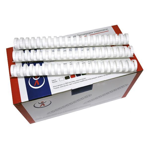 Пружина для переплета РеалИСТ 16 мм белые, 100 шт.