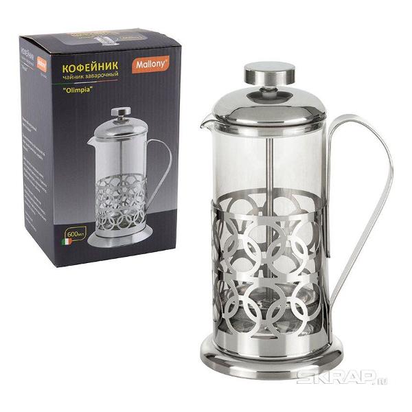 Френч-пресс Mallony OLIMPIA 600 мл