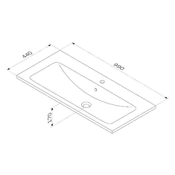 Раковина встраиваемая Am.Pm M85AWCC1002WG64