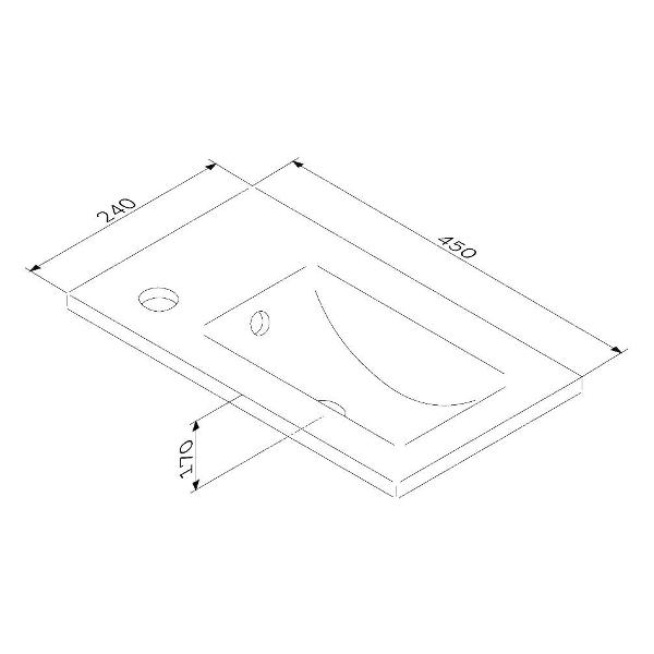Раковина встраиваемая Am.Pm M85AWCC0452WG64