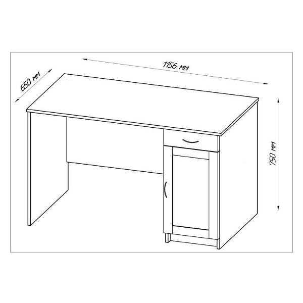 Стол письменный СИМАЛЕНД Кастор 9371070