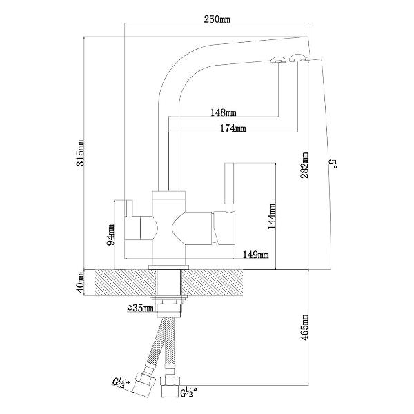 Смеситель TopZero WIX 302