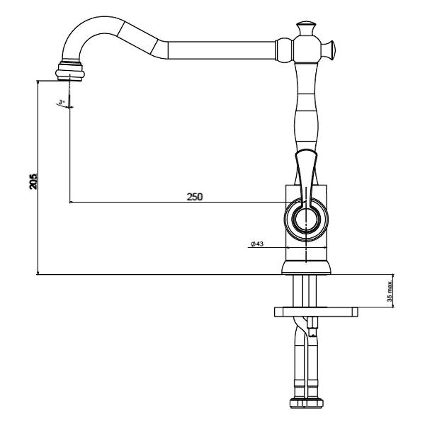 Смеситель TopZero RUBATO