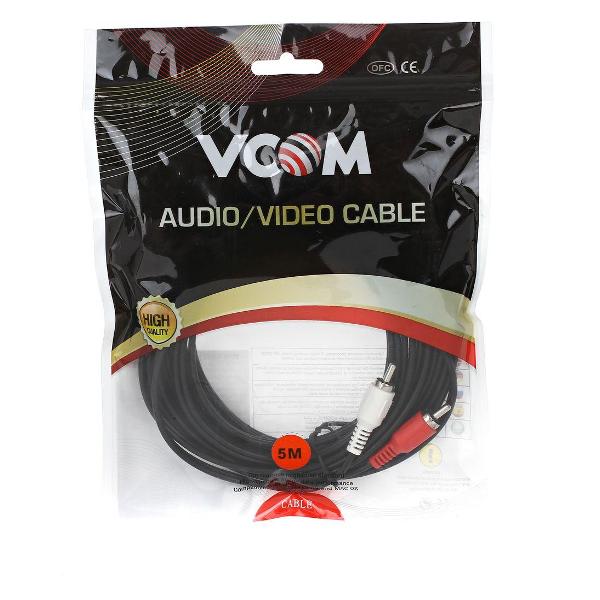 Кабель аналоговый аудио (RCA) VCOM VAV7158-5M