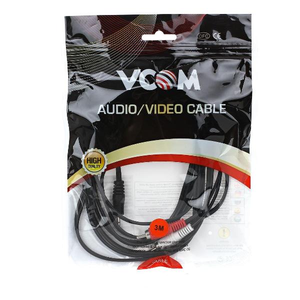Кабель аналоговый аудио (RCA) VCOM VAV7183-3M