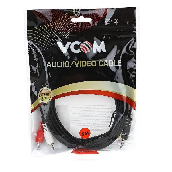 Кабель аналоговый аудио (RCA) VCOM VAV7183-5M