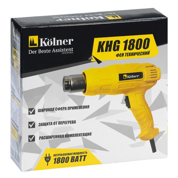 Фен cтроительный Kolner KHG 1800