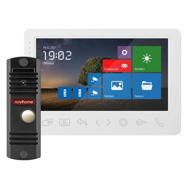 Видеодомофон Novihome SURFACE 7 FHD KIT White