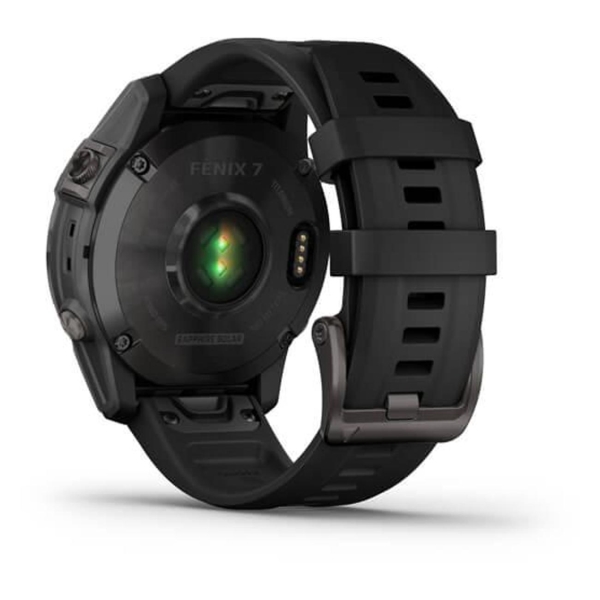 Часы с GPS трекером Garmin Fenix 7 Sapphire Solar Gray Dlc