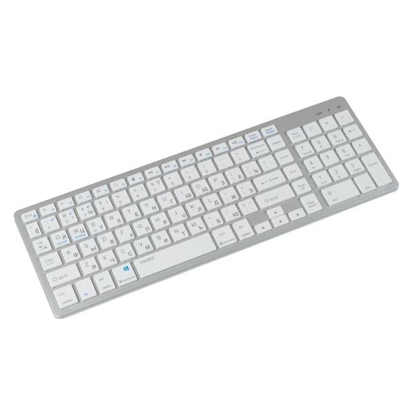 Клавиатура беспроводная Wisebot w102 серебристый