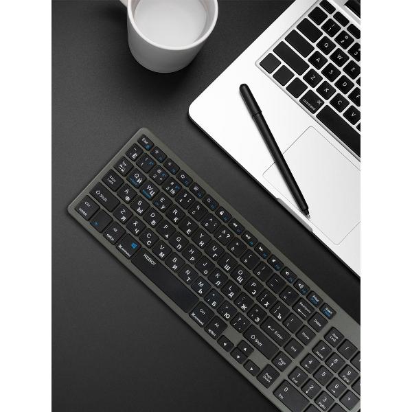 Клавиатура беспроводная Wisebot w102 серый