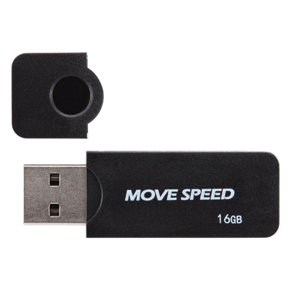 Флэш диск USB MOVESPEED USB2.0 16GB U2PKHWS1-16GB черный