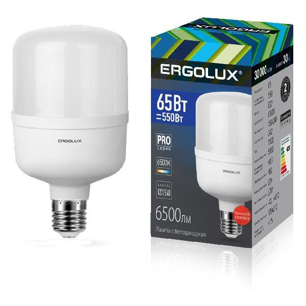Лампочка Ergolux LED-HW-65W-E40-6K фото