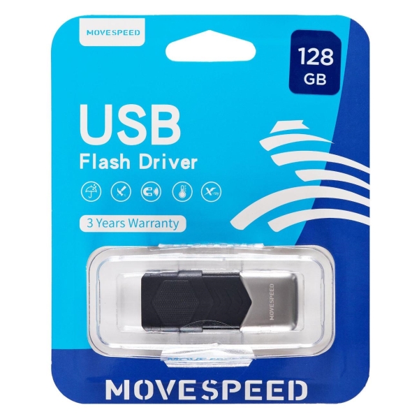 Флэш диск USB MOVESPEED USB3.0 128GB YSUKS-128G3N серебристый