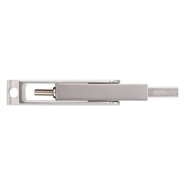 Флэш диск USB MOVESPEED USB3.0/Type-C 256GB YSULDP-256G3S серебристый