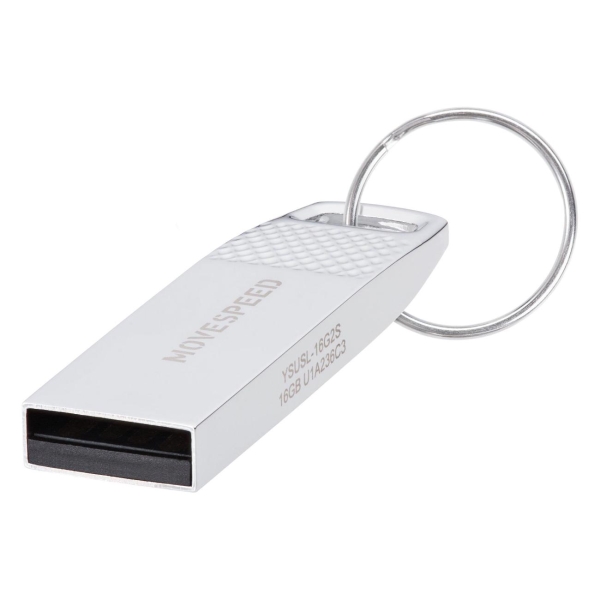 Флэш диск USB MOVESPEED USB2.0 16GB YSUSL-16G2S Silver
