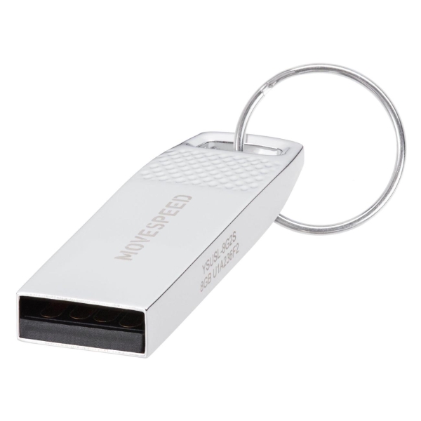 Флэш диск USB MOVESPEED USB2.0 8GB YSUSL-8G2S Silver