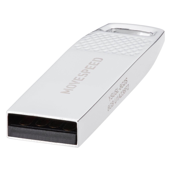 Флэш диск USB MOVESPEED USB2.0 8GB YSUSL-8G2S Silver