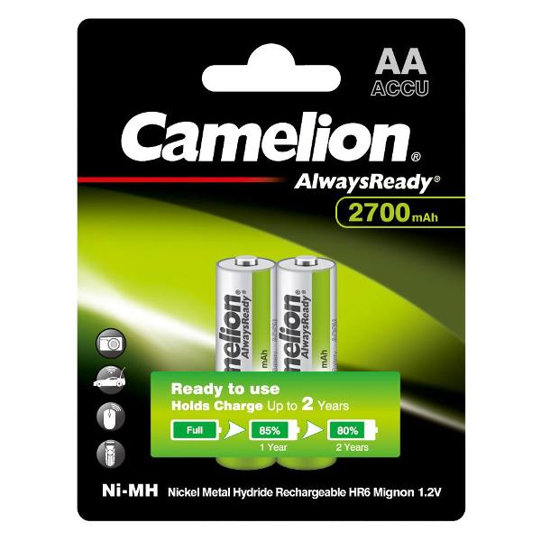 Аккумулятор Camelion NH-AA2700BP2 2700 mAh 2 шт.