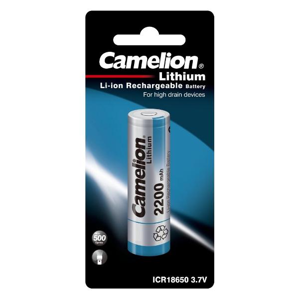 Аккумулятор Camelion ICR18650F-22BP1 220 mAh 18650