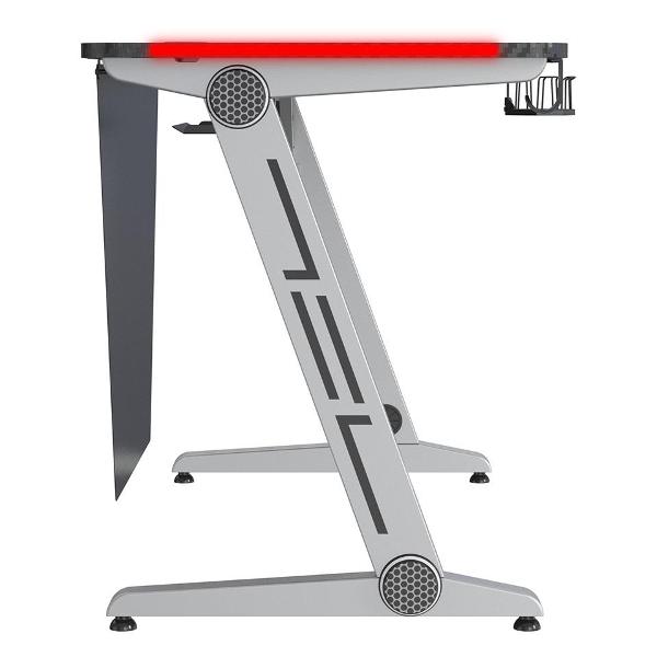 Стол компьютерный игровой Cactus CS-GTZ-SL-CARBON-RED