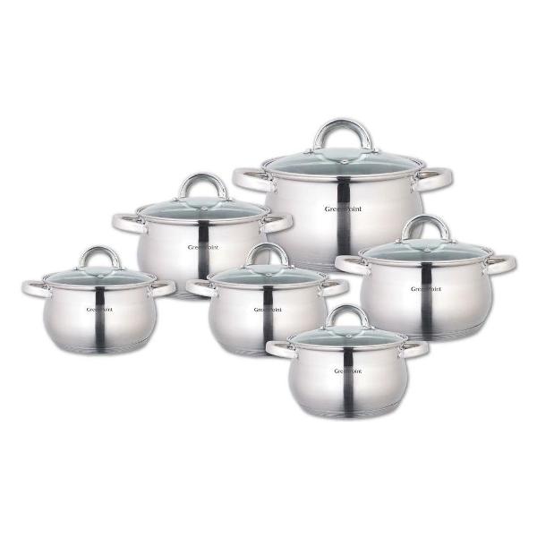 Набор кастрюль GreenPoint 2127-GP