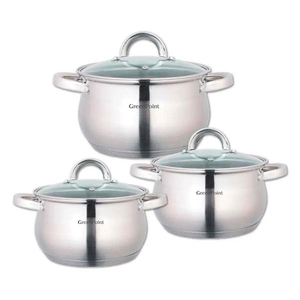 Набор кастрюль GreenPoint 2127-GP